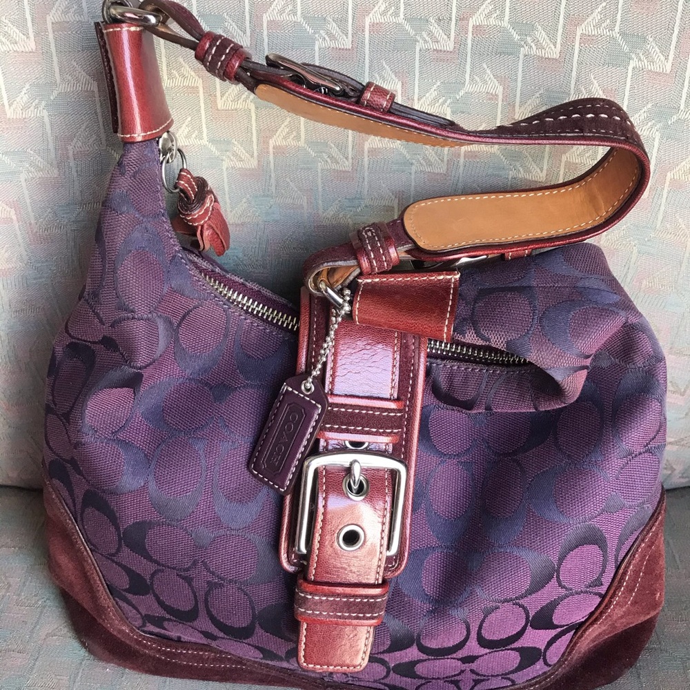 Vintage Coach purple shoulder bag